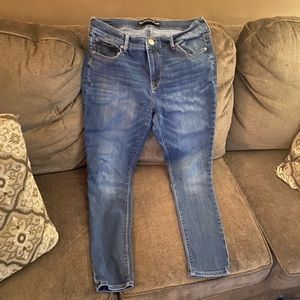 Express Sz 12 legging mid rise denim jeans